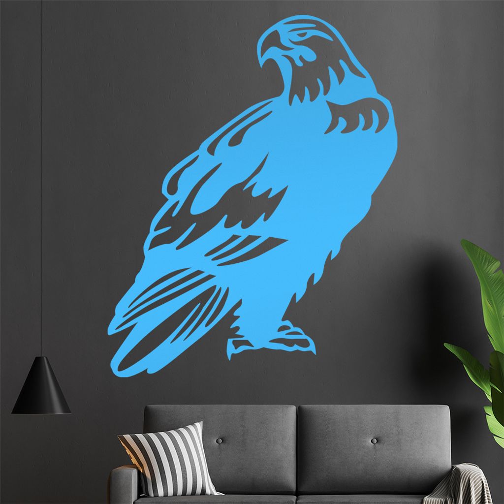 Adler Wandtattoo in 6 Größen - Wandaufkleber Wall Sticker - Dekoration, Küche, Wohnzimmer, Schlafzimmer, Badezimmer
