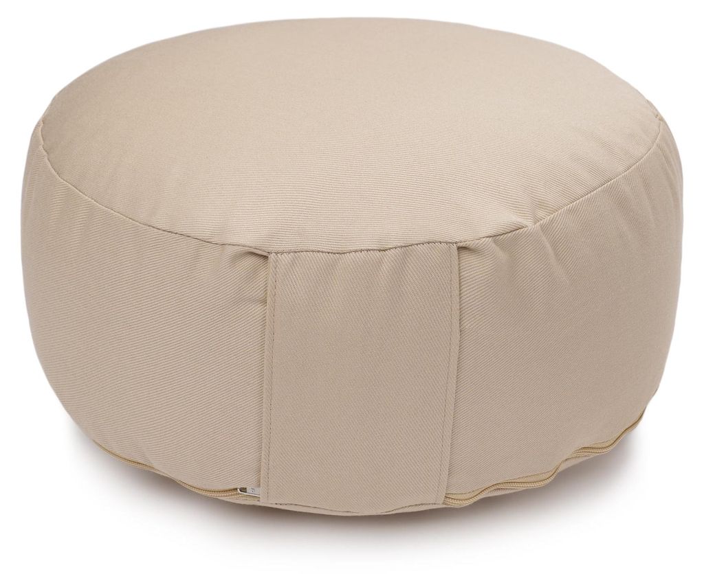 yogabox Yogakissen Glückssitz Classic D - regional hergestellt - sand 30 x 30 x 13 cm Buchweizenschalen