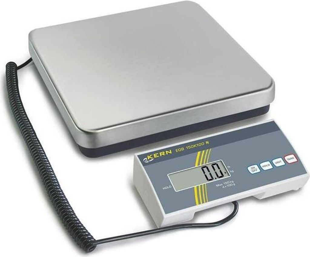 Paketwaage Wiegeplatte 315x305x65mm m.Display/9V Netzgerät VA Wiegeteller KERN