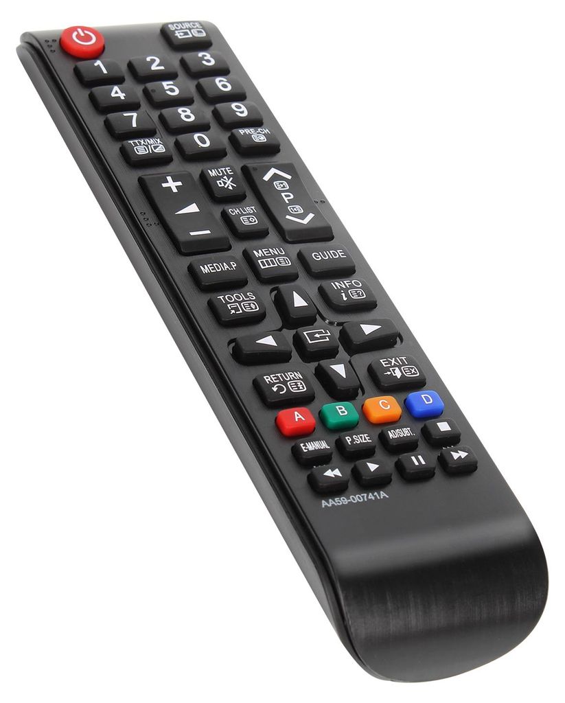 Avizar, Universal Fernbedienung für Samsung TV starke Reichweite, Schwarz