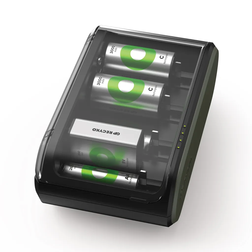 Chargeur de Piles Universel GP ReCyko B631 NiMH avec Alimentation USB 5V
