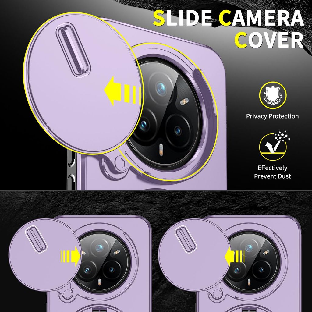 EasyShow Custodia Rugged Armor Per Realme 11 5G - Cover Con Supporto Ad Anello 360° E Protezione Antiurto, Blu