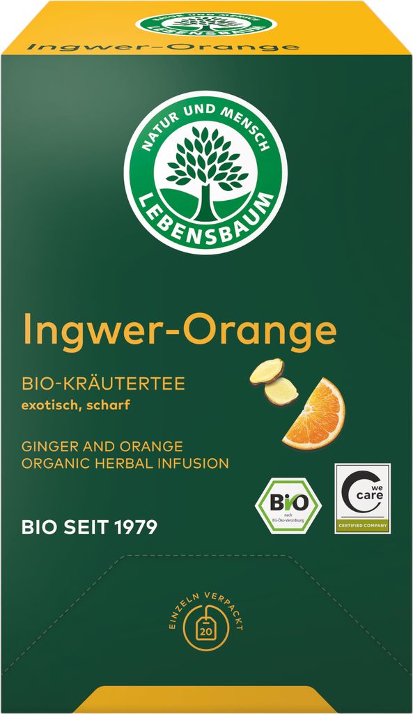 Ingwer Orange Gastro 40g - Kräutertee von Lebensbaum
