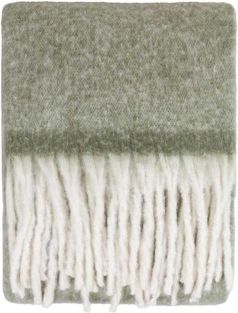 Furn - Quaste Überwurf, gewebter Stoff RV3643 (140 cm x 180 cm) (Grün)