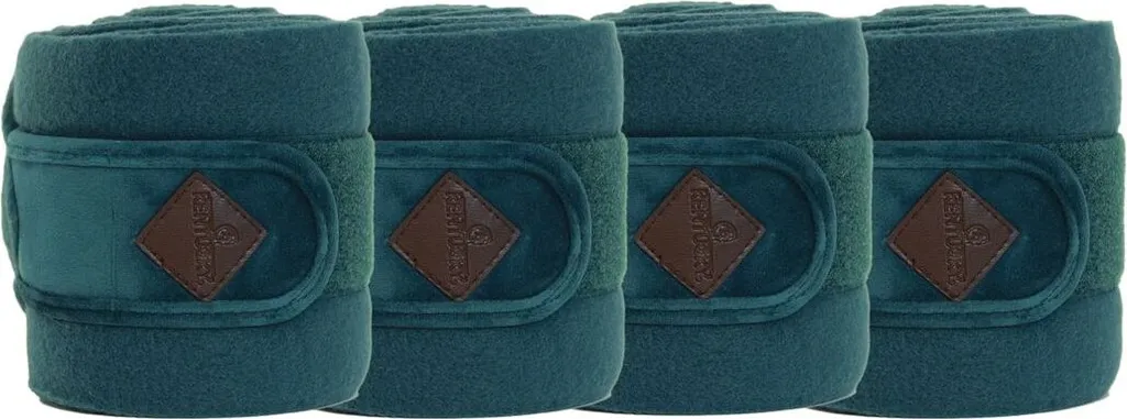 Bendaggi Kentucky Horsewear Velluto Verde Smeraldo Full - Top Quality