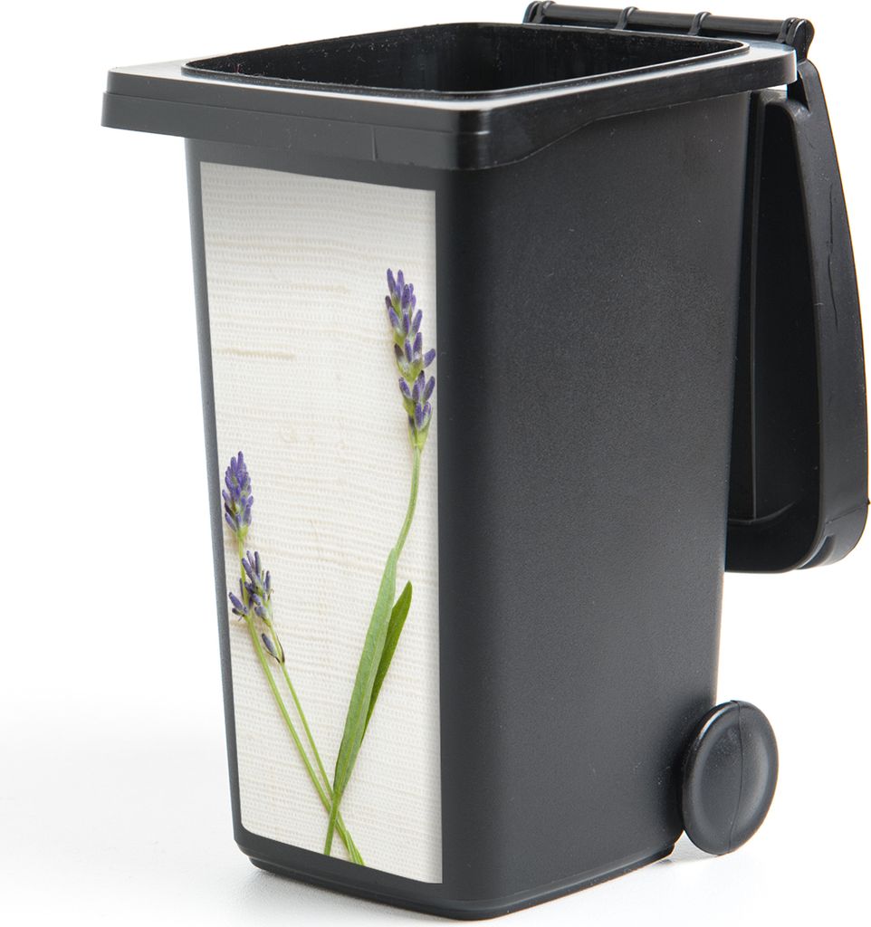 MuchoWow Mülltonnenaufkleber Studioaufnahme von Lavendel 44x98 cm - Containeraufkleber - Aufkleber - Mülltonnen-Aufkleber