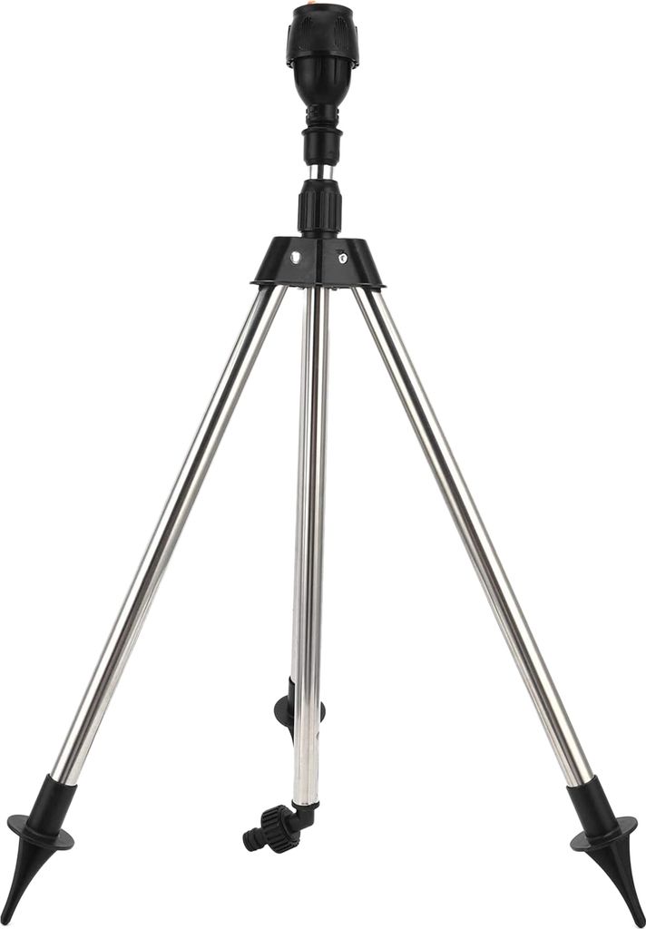 Sprinkler Teleskopstativ einstellbar Sprühweite bis 24m 360° Sprühaufsatz Garten Rasensprenger, automatisch rotierende Bewässerungssprinkler