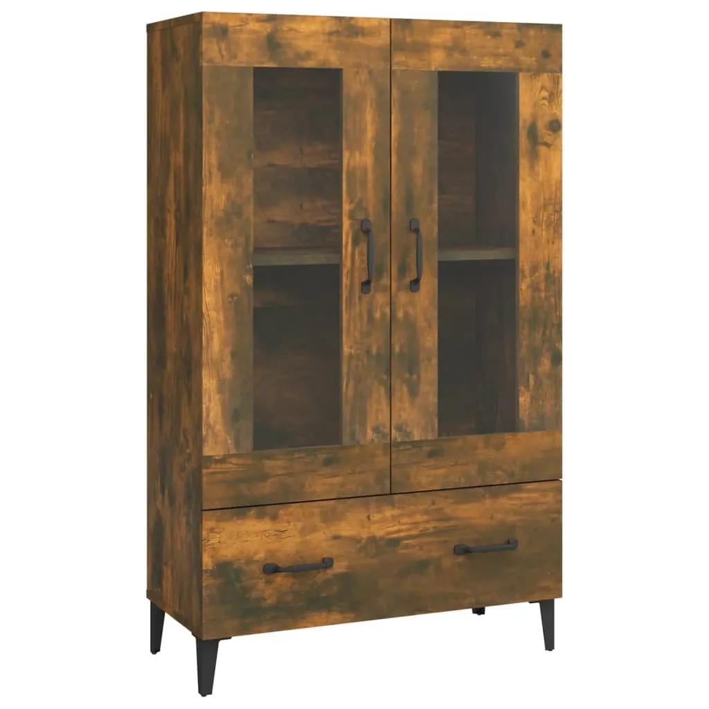 SYFAX™ Credenza Rovere Fumo 70x31x115 cm in Legno Multistrato