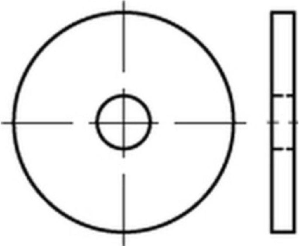 Reyher Scheiben DIN 1052 St., 27x105x8 ÜH (25 Stück)
