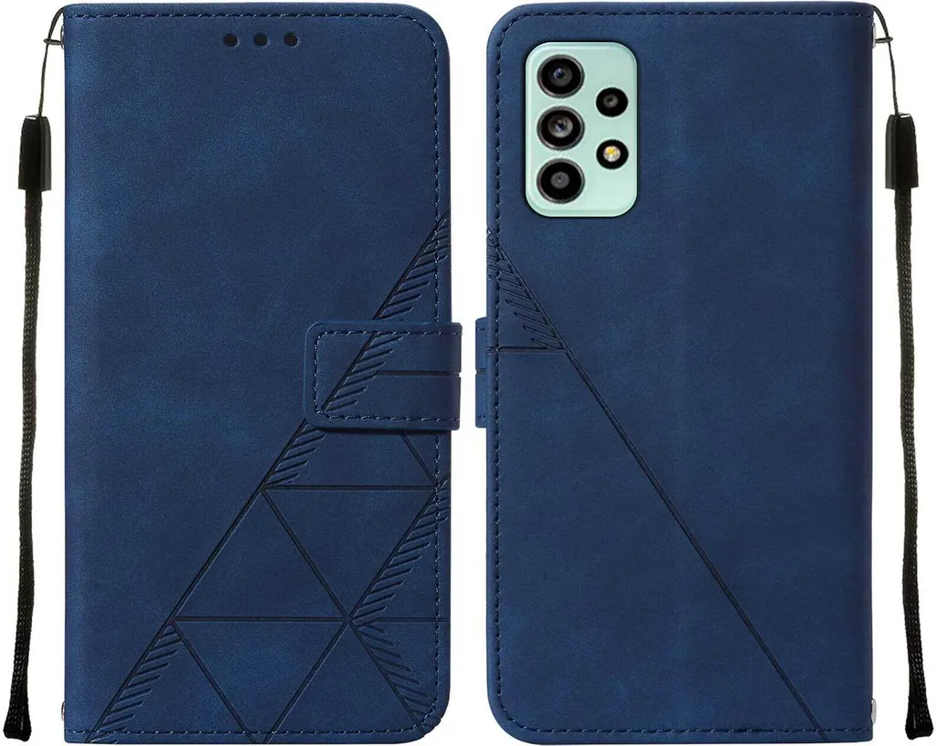 Cover Artistica Samsung A53 5G Blu Goffrata - Stile Unico e Protezione
