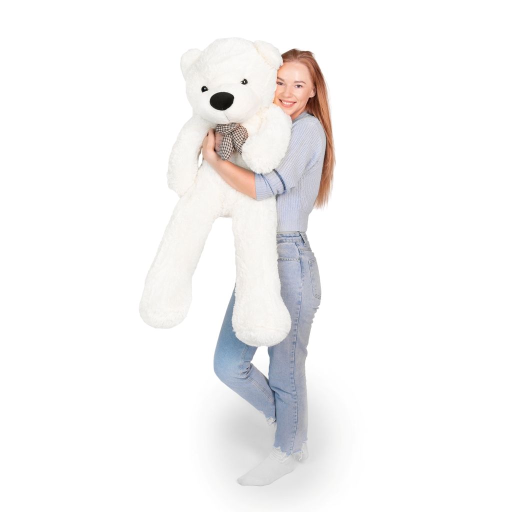 Medvedík 120 cm biely Obrázok produktu 
