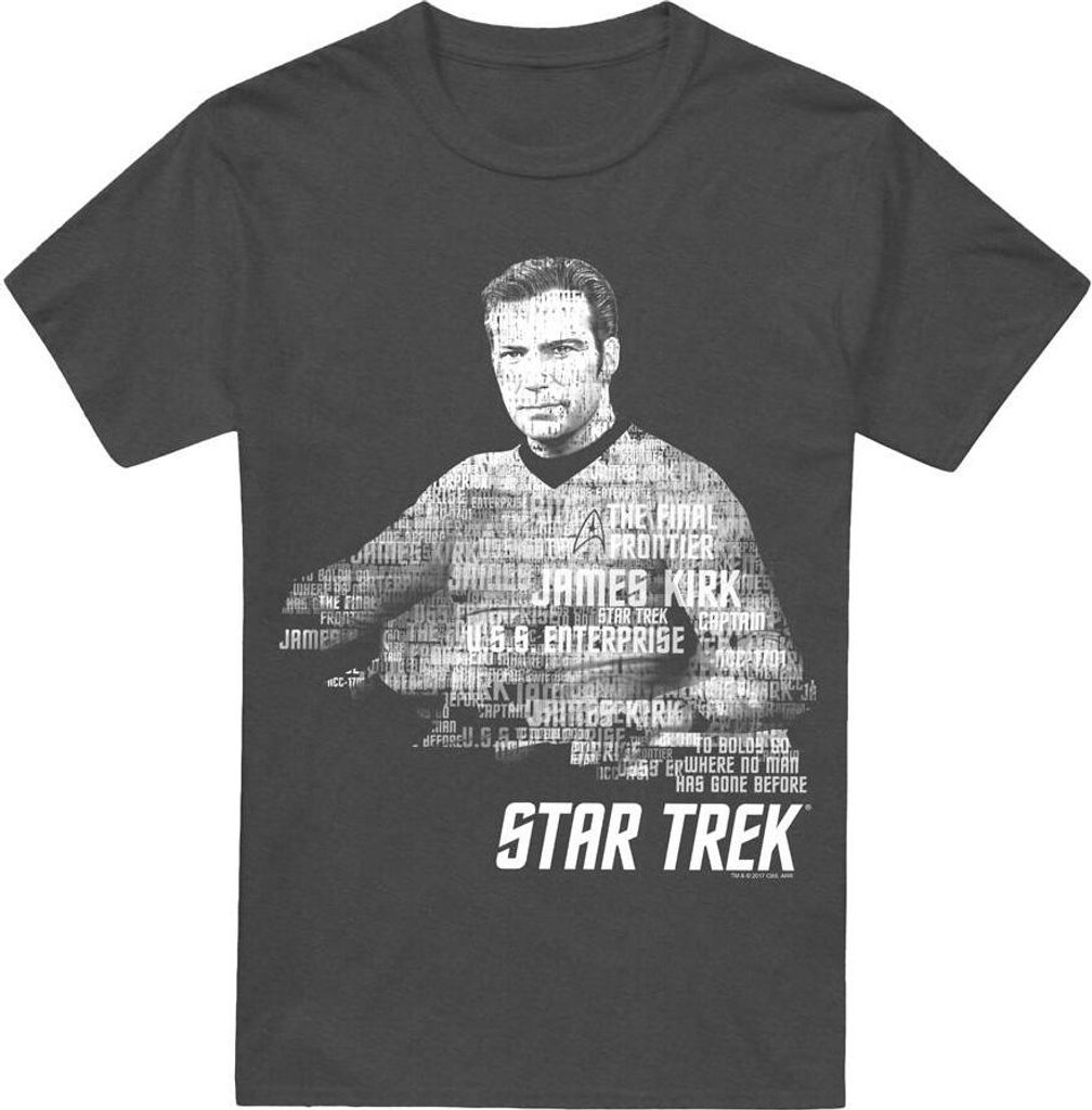 Star Trek - "Words" T-Shirt für Herren/Damen Uni TV17498 (XL) (Holzkohle)