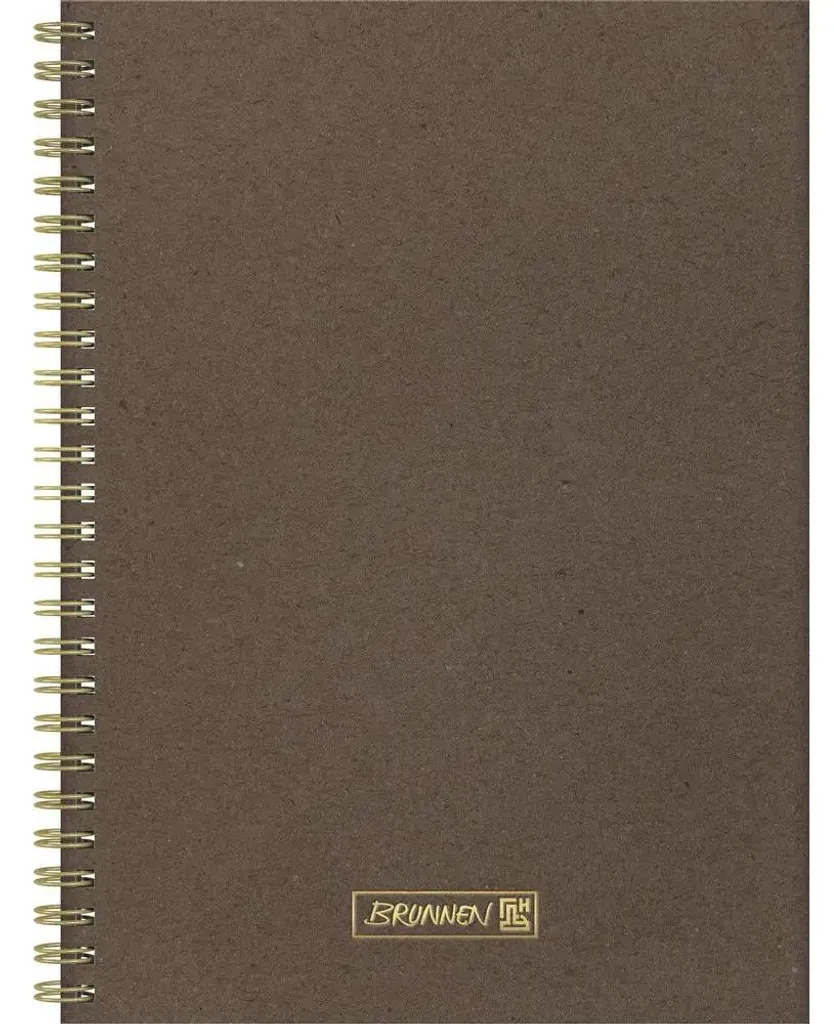 Bloc-notes à spirale A5 pointillé chocolat BRUNNEN pour Bullet Journaling - 2