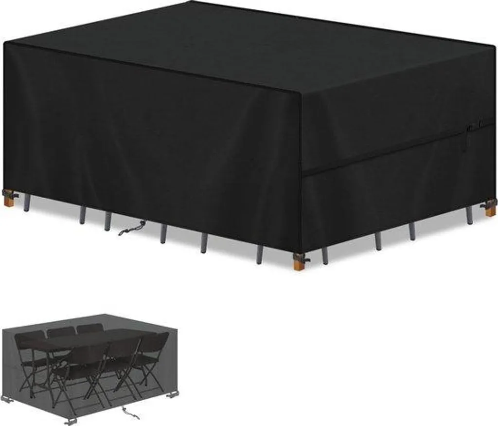 Housse protection table terrasse hivernage 160x90x75 Oxford Étanche
