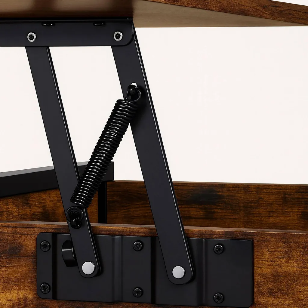 Table basse relevable multifonction avec grand coffre de rangement