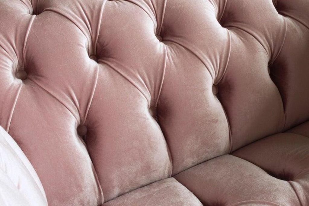 Chesterfield Sessel Fernseh Couch 1 Sitzer Ohrensessel Sofa Textil Stoff Couchen