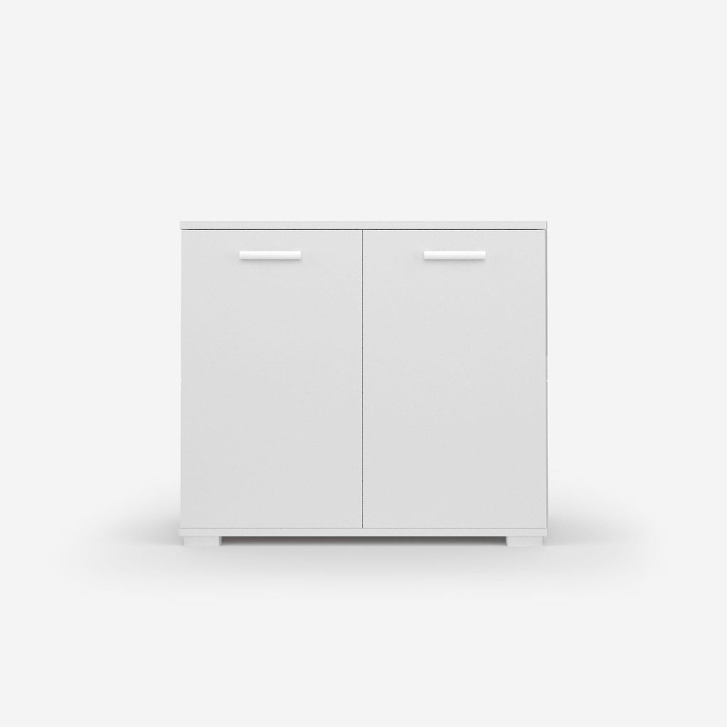 Vikk - Kommode Sideboard, Mehrzweckschrank Komodenschrank, Wohnzimmer Schlafzimmer Möbel, Schlafzimmerschrank mit Minimalistischen Griffen - Kommo...