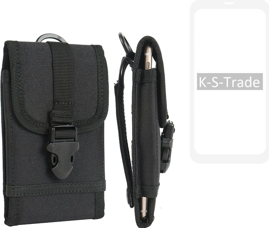 K-S-Trade Handyhülle kompatibel mit Huawei Mate 20 Pro Gürteltasche Holster Handytasche Gürtel Tasche Schutzhülle Robuste Handy Schutz Hülle