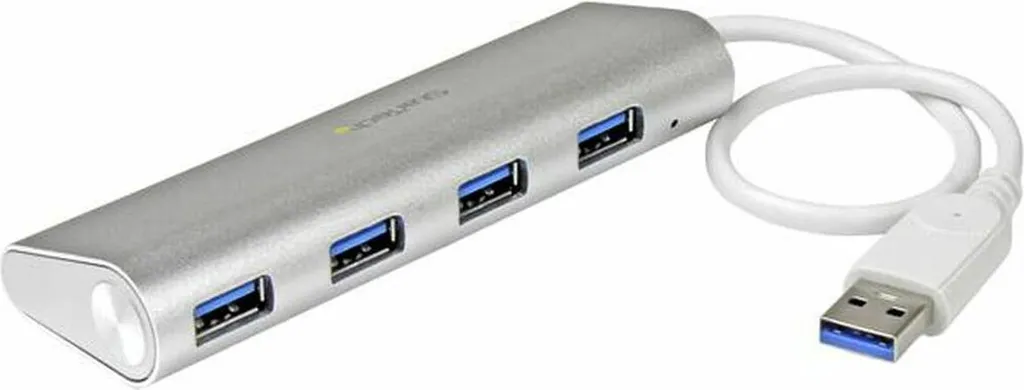 StarTech ST43004UA Hub USB 3.2 Gen 1 - Espansione 4 Porte Alluminio Argento