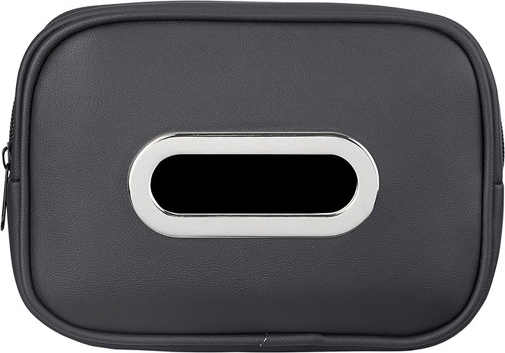 Aufbewahrungsbox für Taschentücher im Auto, mit Reißverschluss, einfarbig, leicht zu reinigen, Aufbewahrungsbox zum Aufhängen von Papiertücher...