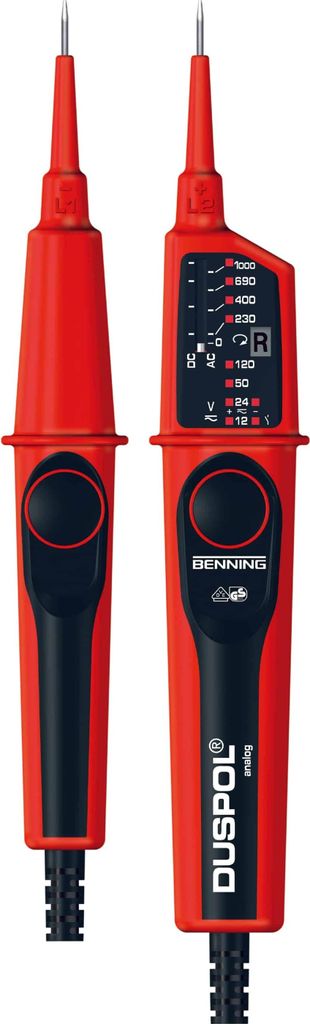 Benning Spannungsprüfer 12-1000 V AC / DC 2polig Last Produktbild