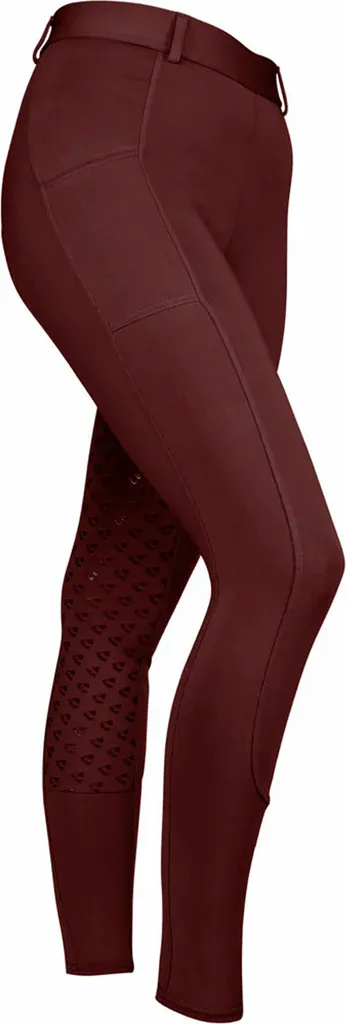Pantalon d'équitation Fille Confortable Aubrion Albany Cerise 9-10 Ans