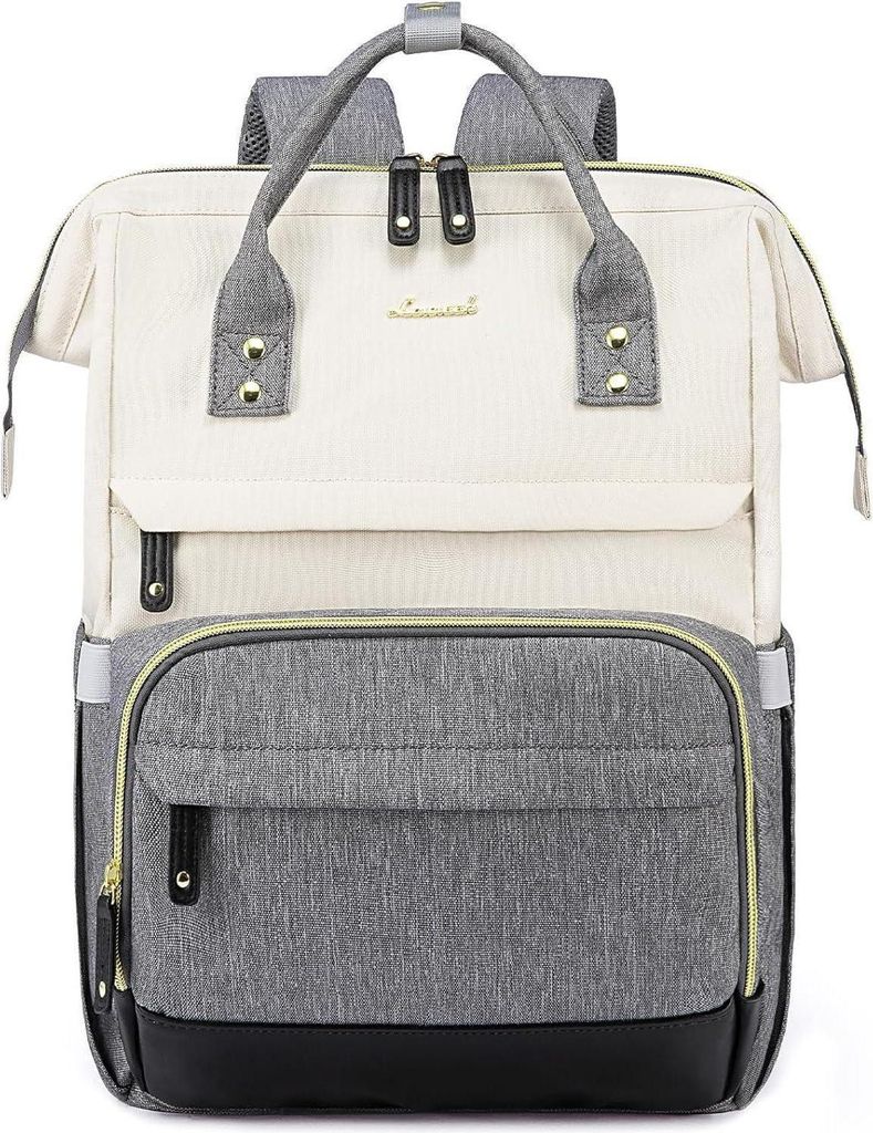 LOVEVOOK Laptop Rucksack Damen 15.6 Zoll Wasserdicht Beige Produktbild 