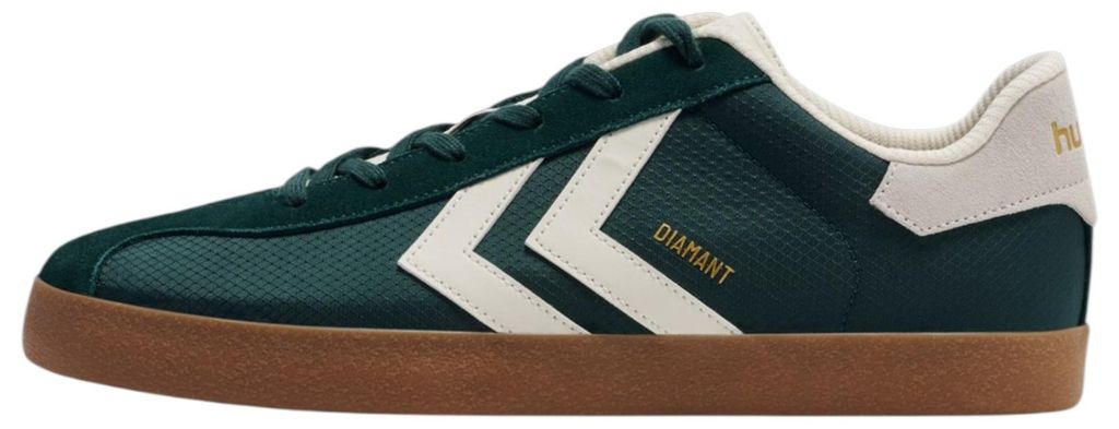 Hummel Diamant LX-E RS Sude Indoor Retro Schuhe Sneaker grün/weiß 226230-6712, Schuhgröße:39 EU
