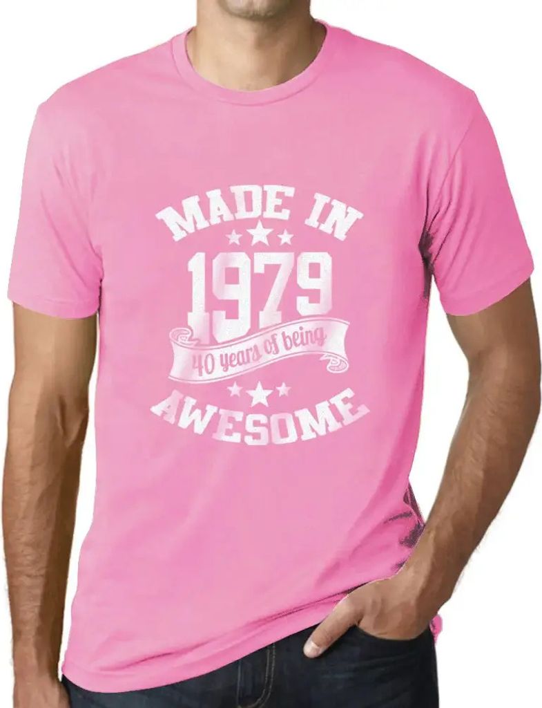 Herren Grafik T-Shirt Hergestellt 1979 – 1979 – Geschenk 45. Geburtstag Jahrestag 45 Jahre Jubiläum 45 Jährige Mann Jahrgang 1979 Kurzarm