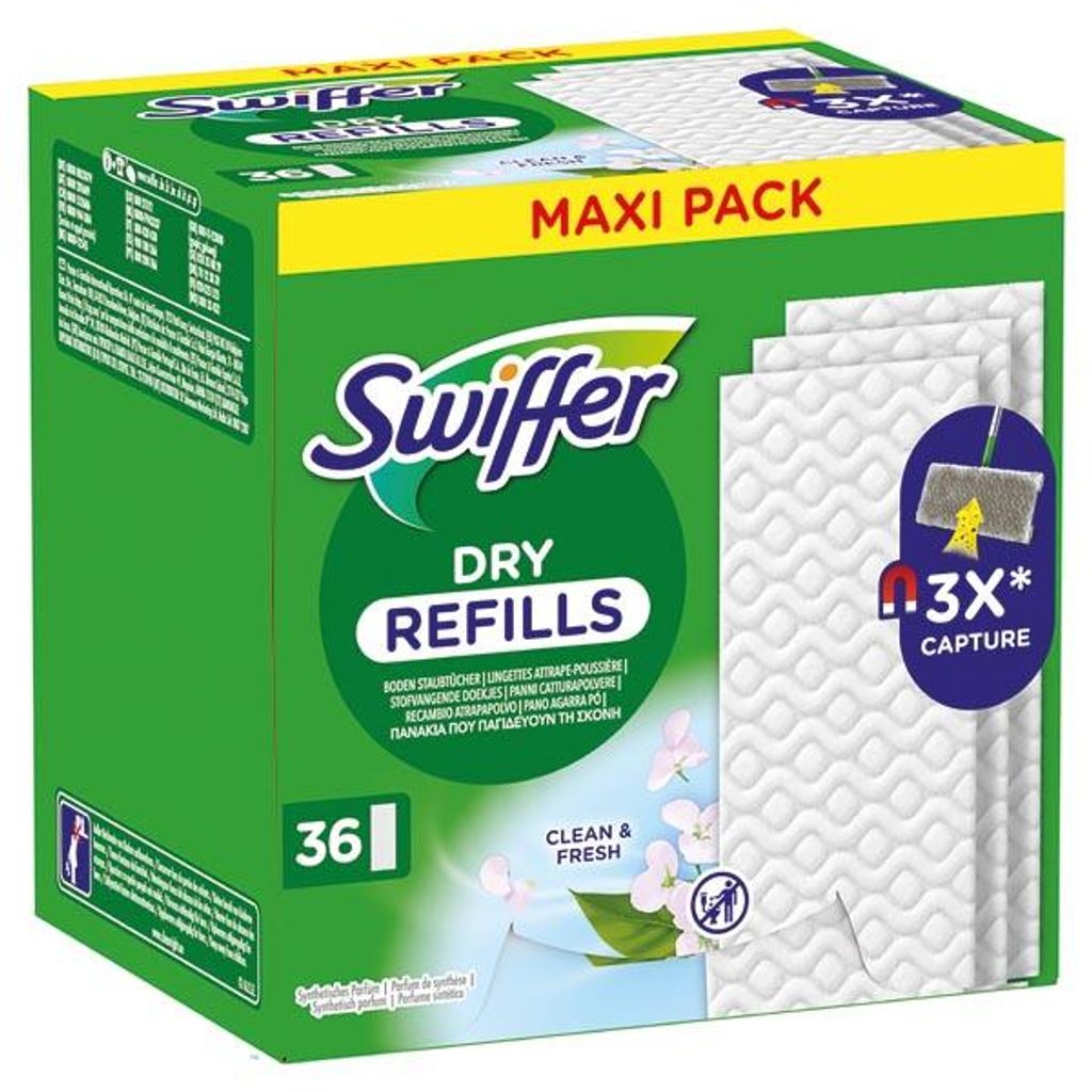 SWIFFER Trocken Wischtücher Nachfüllpackung 36er Produktbild 