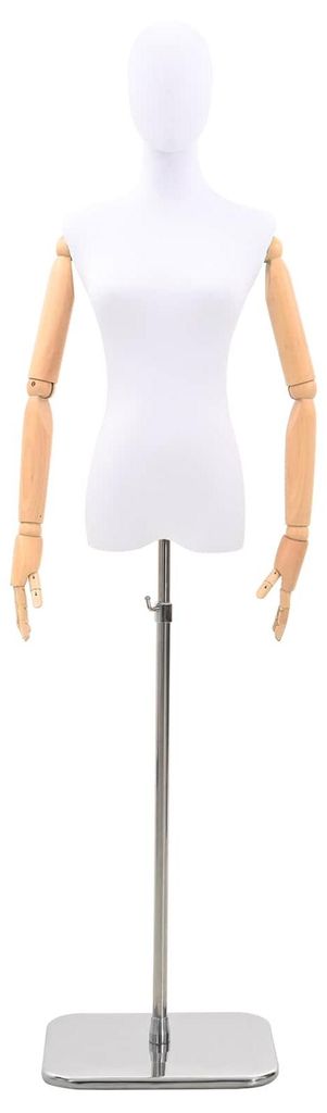 Manichino regolabile, altezza 165-213 cm, con base, Immagine del prodotto 
