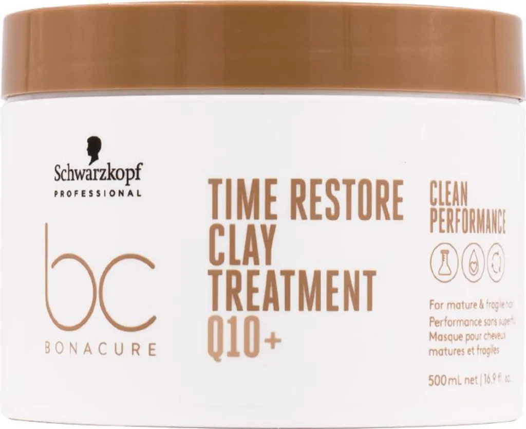 Maschera Professionale Schwarzkopf BC Time Restore Q10+ 500ml Originale