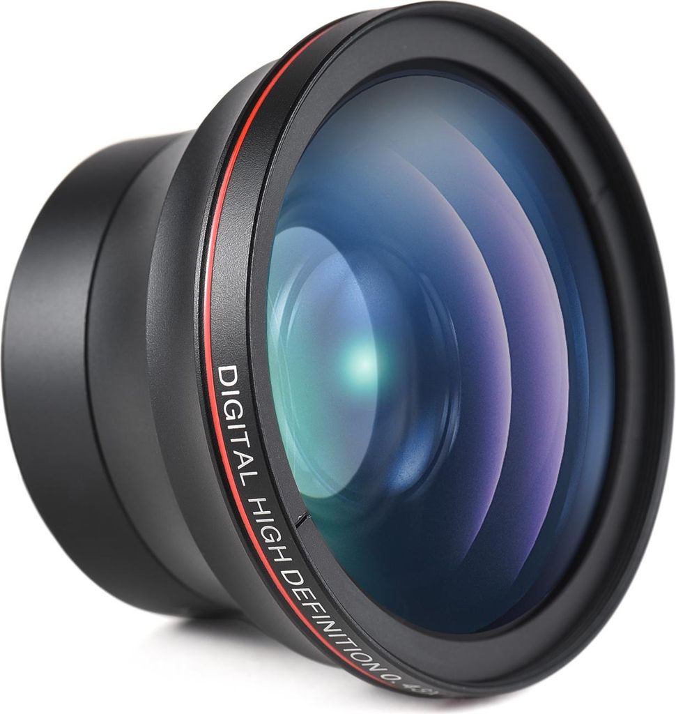 58mm Kameralinsenset – 0.43X Weitwinkel- & Makrolinse, Aluminiumlegierung, DSLR Ersatz für Canon EOS & Rebel Serie