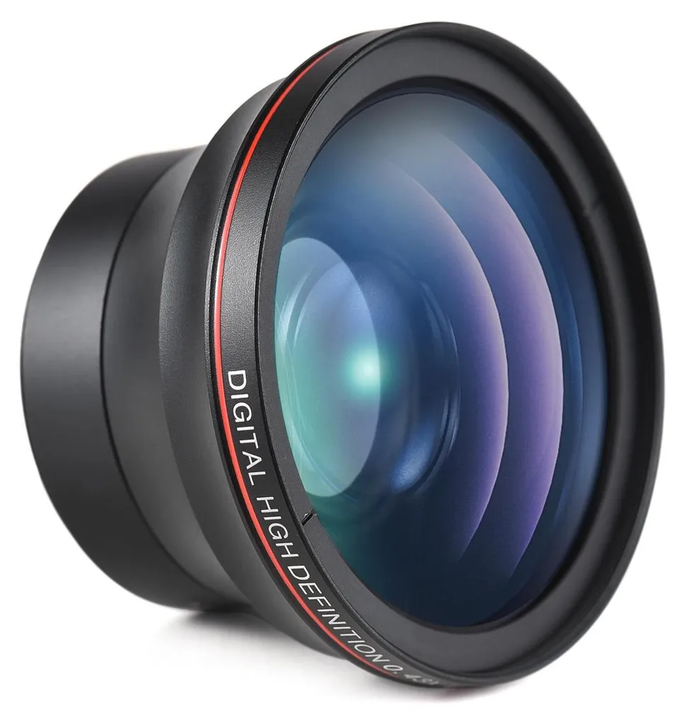Kit Objectif Grand Angle 0.43X et Macro 58mm pour Canon EOS et Rebel
