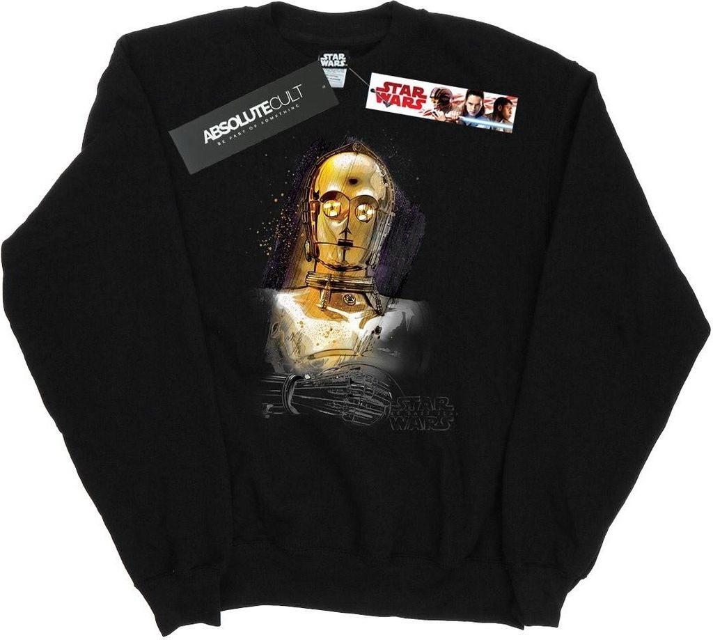 Star Wars - "The Last Jedi" Sweatshirt für Herren BI46215 (M) (Schwarz)