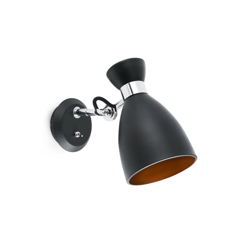 Luminaire Compact Faro Surface Noir IP20 avec Douille E14 Précise