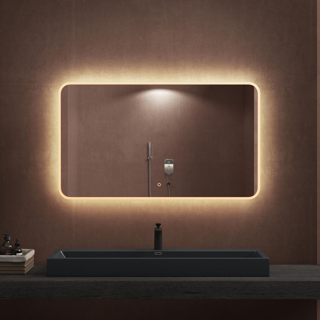 doporro Specchio Bagno LED 120x70 cm Rettangolare Immagine del prodotto 