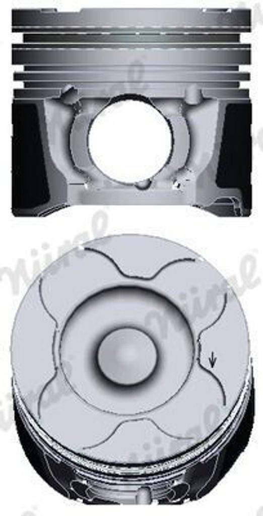 NÜRAL 87-126007-10 Kolben für OPEL Astra G CC (T98) Zafira A (T98) Vectra C Caravan (Z02) Vectra C Limousine (Z02) Astra G Caravan (T98) Signum CC