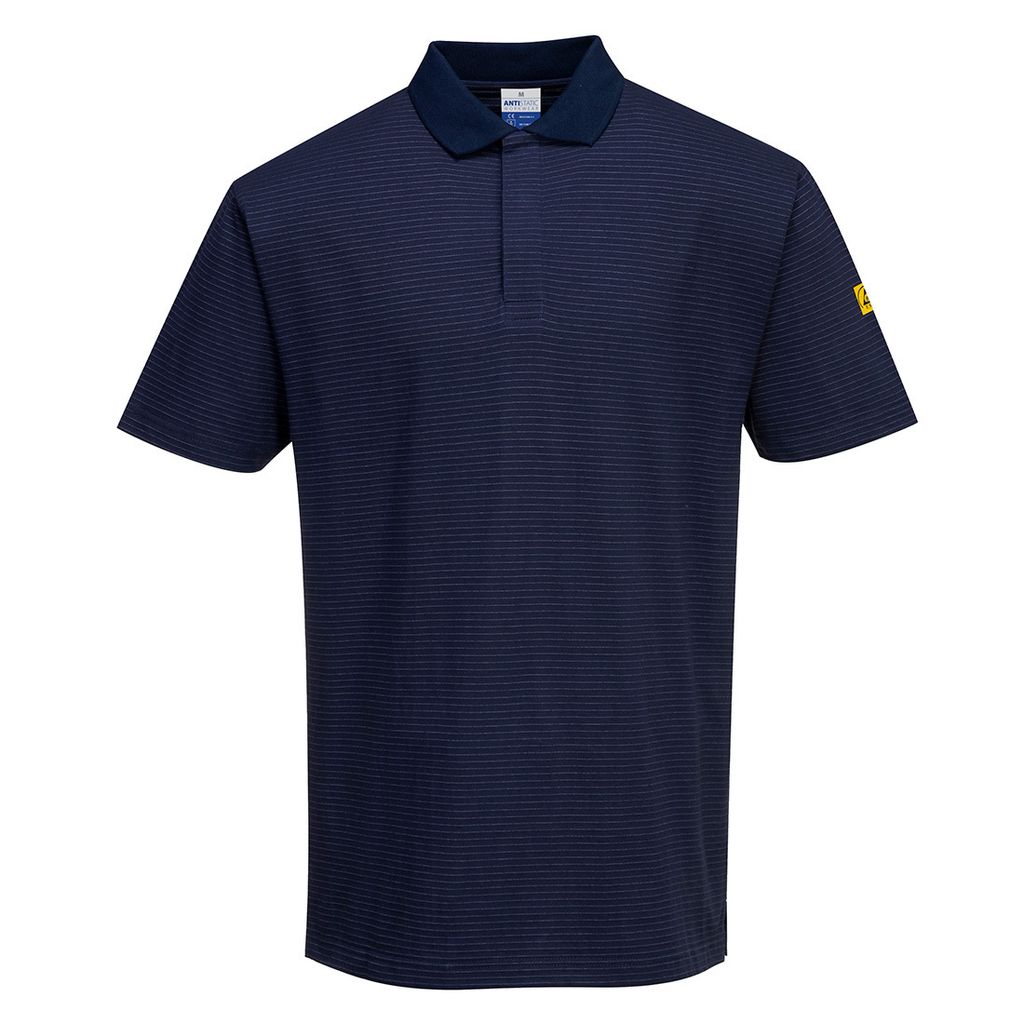 Portwest AS21 Antistatik ESD Polo-Shirt Navy Gr. XXL