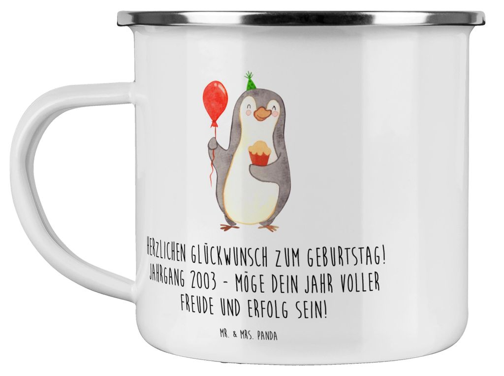 Mr. & Mrs. Panda Kaffeepott 2003 Geburtstag - Weiß - Geschenk, Pott, Alter, Happy Birthday, Geburtsjahr, Geburtstagsgeschenke, Motivtasse, magisch...