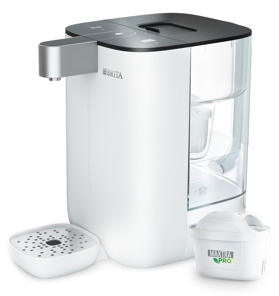 BRITA Cube Heißwasserspender (4L) weiß– UV-C-Technologie & MAXTRA PRO Filter