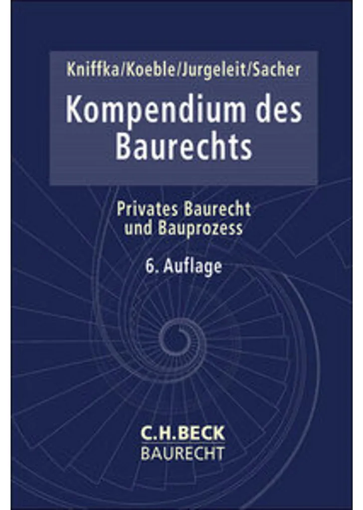 Évitez les litiges de chantier grâce au Kompendium des Baurechts complet