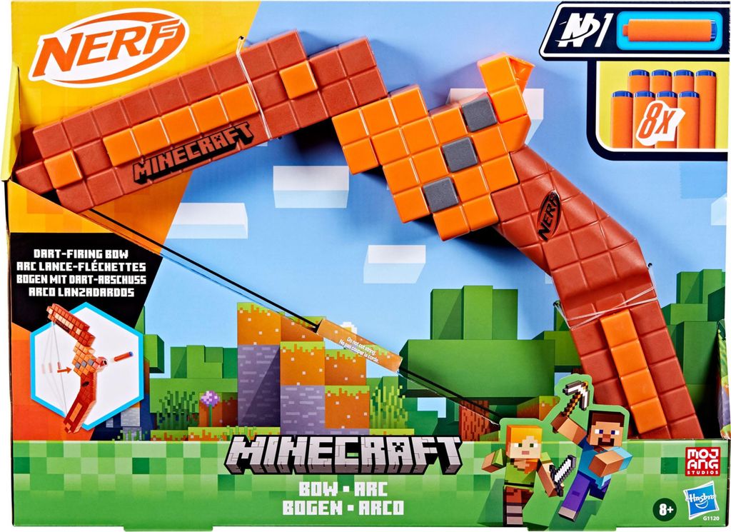 Łuk Nerf Minecraft z Dartami - Akcja i Przygoda w Świecie Immagine del prodotto 