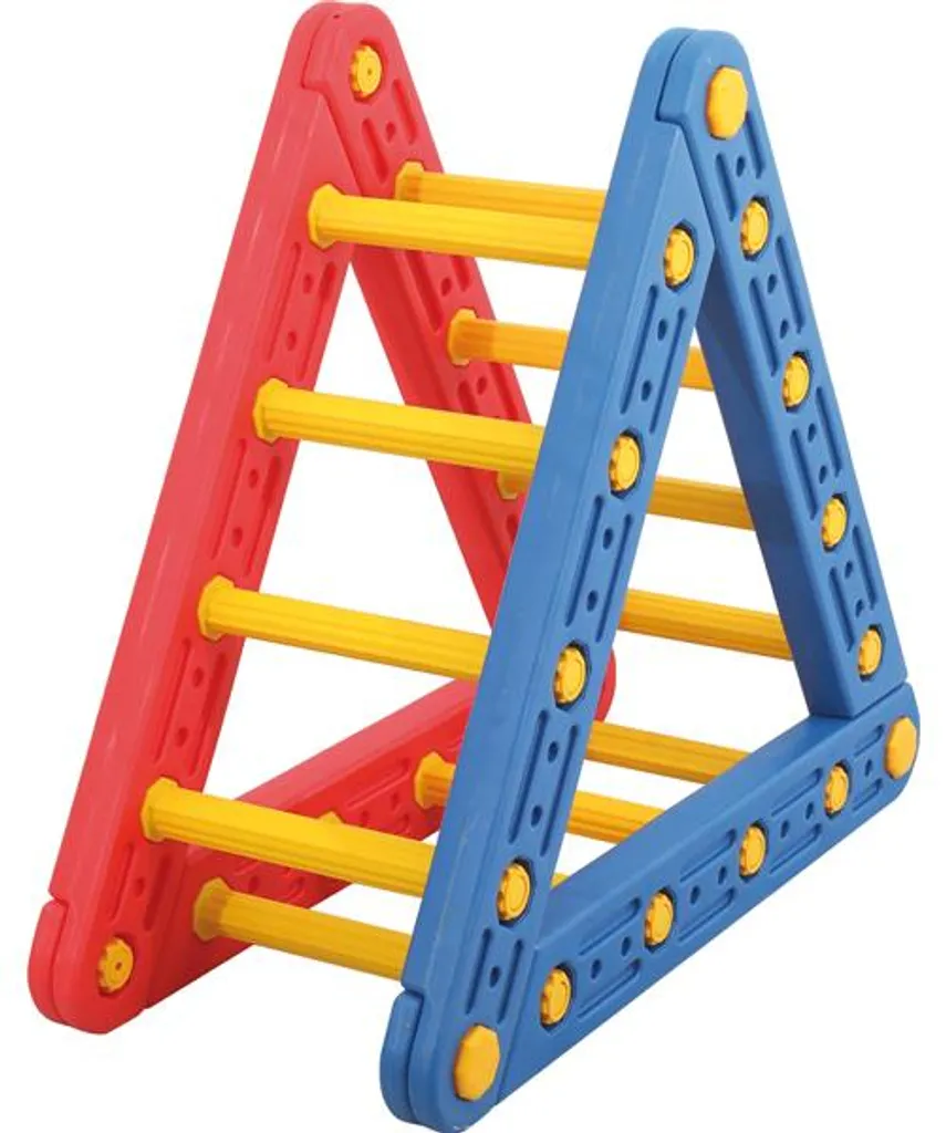 EDUPLAY 170435 Triangle à grimper en bois naturel pour motricité libre