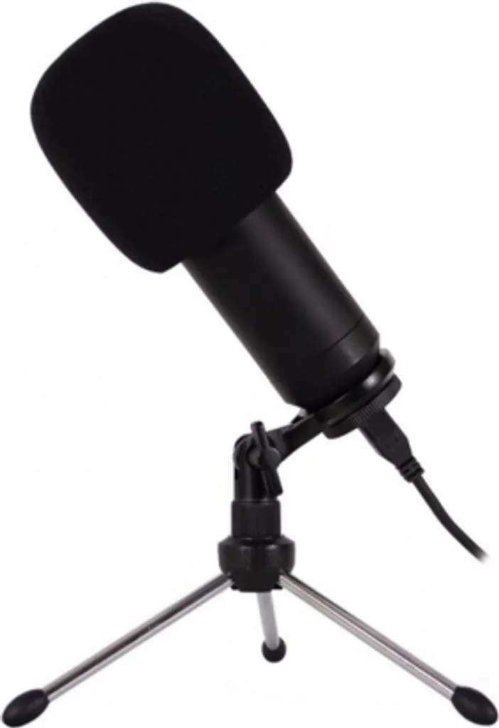 Microphone à Condensateur CoolBox BM-660 Noir pour Bureau et Streaming