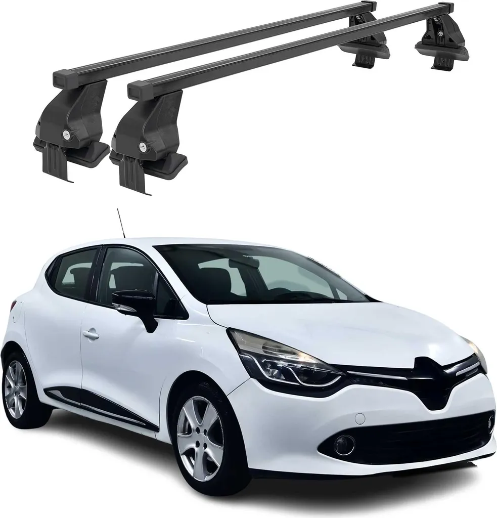 Barre Portapacchi Menabo Nere per Renault Clio 4 dal 2012 al 2019