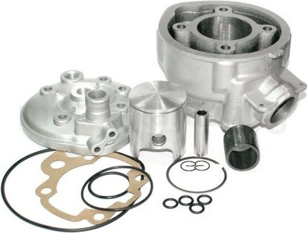 90 ccm SPORT RACING ZYLINDER KOPF KIT SET für HONDA HM CRE DERAPAGE 50 SILBERN