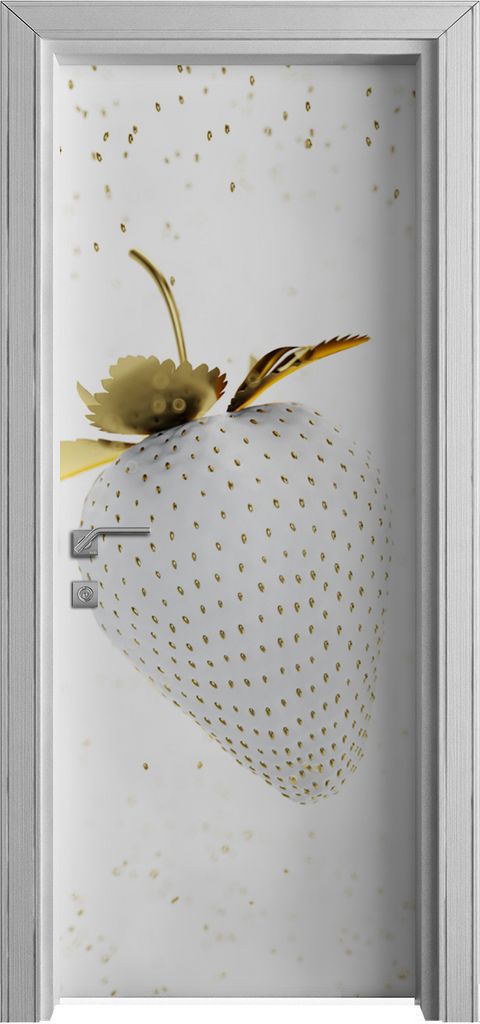 Tür Selbstklebende 80x210 cm Türfolie Türtapete Klebefolie - Goldenes Gemüse Früchte