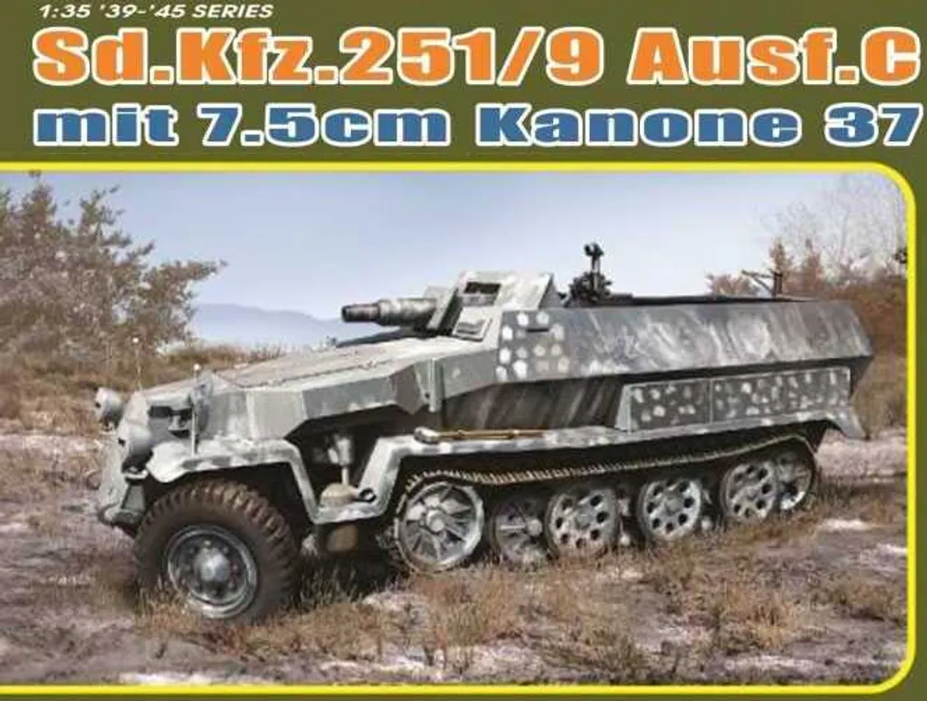 Kit modélisme militaire Sd.Kfz.251/9 idéal pour diorama historique 1:35