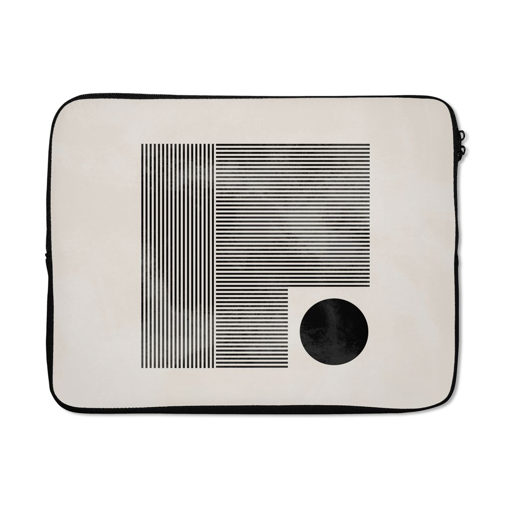 MuchoWow Laptop Hülle 17 Zoll Laptoptasche Quadratisch - Minimalismus - Abstrakt - Zipper - Schutzabdeckung